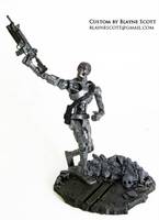 Terminator 2: T-800 Endoskeleton (3.75" /  Super-Articulated) (Terminator) Custom Action Figure