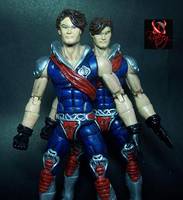 XAMOT And TOMAX (Crimson Twins) ("V") Custom Action Figure