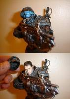 COG Soldier     (with Removeable Helmet) (Gears Of War) Custom Action Figure