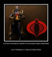 Hooded Cobra Commander Marvel Legends Style (G.I. Joe) Custom Action Figure