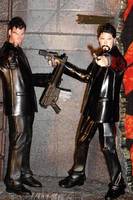 " Nicky Sin " ( Nicholas Sintoro) & " Johnny Auto " ( John Autiveta)  Guns for Hire ! (Criminal Macabre) Custom Action Figure