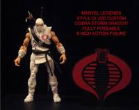 Cobra Storm Shadow V1 Marvel Legends Style (G.I. Joe) Custom Action Figure