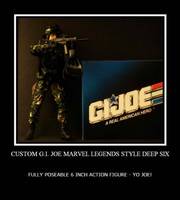 DEEP SIX Combat Diver Marvel Legends Style Action Figure (G.I. Joe) Custom Action Figure