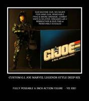 DEEP SIX Combat Diver Marvel Legends Style Action Figure (G.I. Joe) Custom Action Figure