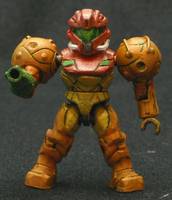 Samus Aran (Mega Bloks) (Metroid) Custom Miniature / Figurine