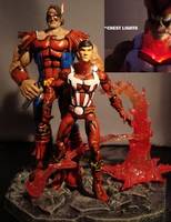 Xmen Classics Thunderbird and Sunfire (Marvel Legends) Custom Action Figure