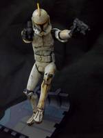 Battle Wear Clone Commander (Animated) (Star Wars Clone Wars) Custom Action Figure