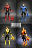 DCUC Red, Blue, Yellow, Orange Lantern Hal Jordan (DC Universe) Custom Action Figure