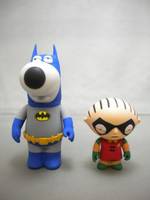 Brian & Stewie as Batman & Robin (Batman & Robin) Custom Action Figure