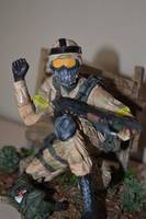 Battlefield Bad Company 2 Assault Soldier. (Diorama) Custom Diorama / Playset