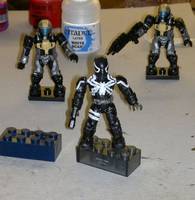 Mega Bloks Agent Venom (Flash Thompson) (Spider-Man) Custom Action Figure