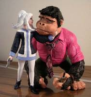 Angel and Ape (DC Universe) Custom Action Figure