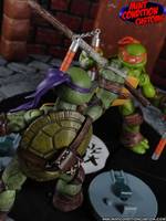 Teenage Mutant Ninja Turtles Repaint Set (2012 Nickelodeon Series) (Teenage Mutant Ninja Turtles) Custom Action Figure