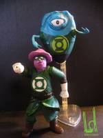 Green Lanterns Amanita and Splunk (DC Universe) Custom Action Figure