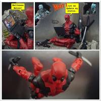 Deadpool "Merc with the SEAMS" MU (Marvel Universe) Custom Action Figure