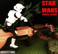 Biker Scout on Speeder (Star Wars) Custom Action Figure