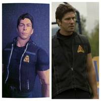 C-Bucks Sam Anders (Battlestar Galactica) Custom Action Figure