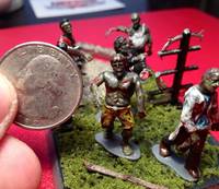 Miniature Zombie Outbreak Diorama (Zombies) Custom Diorama / Playset