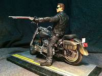 Terminator T-800 with Fat Boy Motorcycle (Terminator) Custom Diorama / Playset