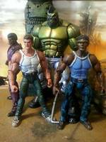 Double Dragon Entrance Hideout Boss Green Abobo (Double Dragon) Custom Action Figure