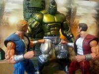 Double Dragon Entrance Hideout Boss Green Abobo (Double Dragon) Custom Action Figure