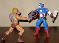 Motuc Captain America (Masters of the Universe) Custom Action Figure