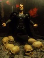 Black Suit Superman-Dream Sequence-Man of Steel (Movie Masters) Custom Action Figure