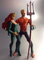 Aquaman and Mera (DC Infinite Heroes) Custom Action Figure