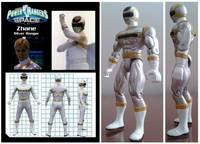 Zhane: The Silver Space Ranger (Power Rangers) Custom Action Figure