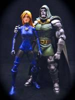 Dr Doom/ Invisible Woman (Fantastic Four) Custom Action Figure