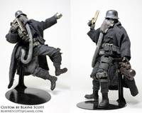 Trench De Plume Threea 1/12th Scale  (World War Robot / Ashley Wood) (Zombies vs. Robots) Custom Action Figure