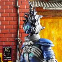 Landis Pope, the Black Flame (Hellboy) Custom Action Figure