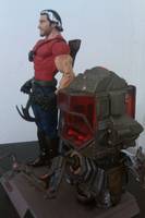 Tom Strong (Strange)  Vs.  the Mechanized Alien Brains from Dimention "Z" (Original) Custom Action Figure