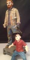 Rick and Carl Grimes (Walking Dead) Custom Action Figure
