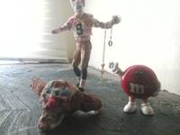Creepy Footballist Clown with Creepy Clown Head Sculptures (Blood) Custom Action Figure