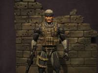 MGS4: Guns of the Patriots - "Old Snake" (Metal Gear Solid) Custom Action Figure