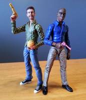 "Psych" Gus and Shawn (Misc) Custom Action Figure