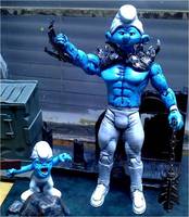 Warrior Smurf with Ugly Smurf Companion (Smurfs) Custom Action Figure