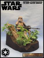 Imperial Trooper in Light Recon Armour (Star Wars) Custom Diorama / Playset