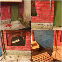 Walking Dead Style Garage Shop Dio (Walking Dead) Custom Diorama / Playset