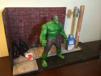 Street Corner Dio for Street Fighter or Hulk Figures! 3rd Dio I've Ever Made (Street Fighter) Custom Diorama / Playset