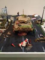 Atlanta Tank Scene - 4 Years Later... (Walking Dead) Custom Diorama / Playset