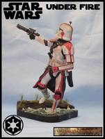 Imperial Stormtrooper - under Fire (Star Wars) Custom Diorama / Playset