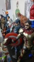 Tony Stark Head for Select (Marvel Select) Custom Action Figure