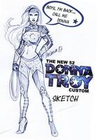 Donna Troy the New 52 (Wonder Woman) Custom Action Figure
