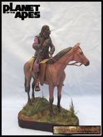 Gorilla on Horse Back (Planet of the Apes) Custom Diorama / Playset