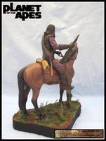 Gorilla on Horse Back (Planet of the Apes) Custom Diorama / Playset
