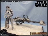 Scout Trooper in Snow Gear (Star Wars) Custom Diorama / Playset