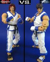 Hwoarang (Tekken) Vs. Kim Kaphwan (FF-KOF) (Tekken) Custom Action Figure