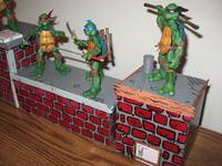 TMNT Rooftop Display (Teenage Mutant Ninja Turtles) Custom Diorama / Playset
